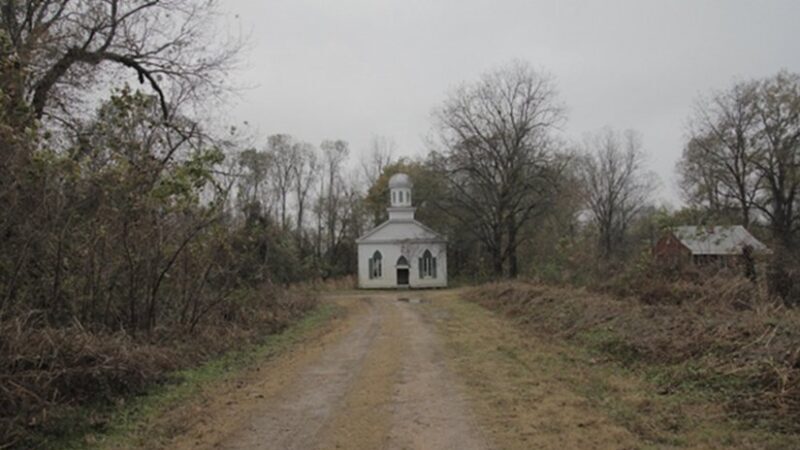 A country church in rural Mississippi.