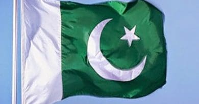 Pakistan's flag. Photo by Erum Khan101, Wikipedia Commons.