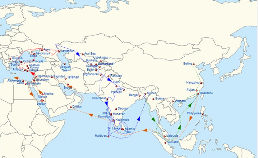 Ibn Battuta Itinerary Of 1332 1346 Source Wikipedia Commons   G 44 