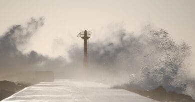 typhoon storm extreme weather ocean waves