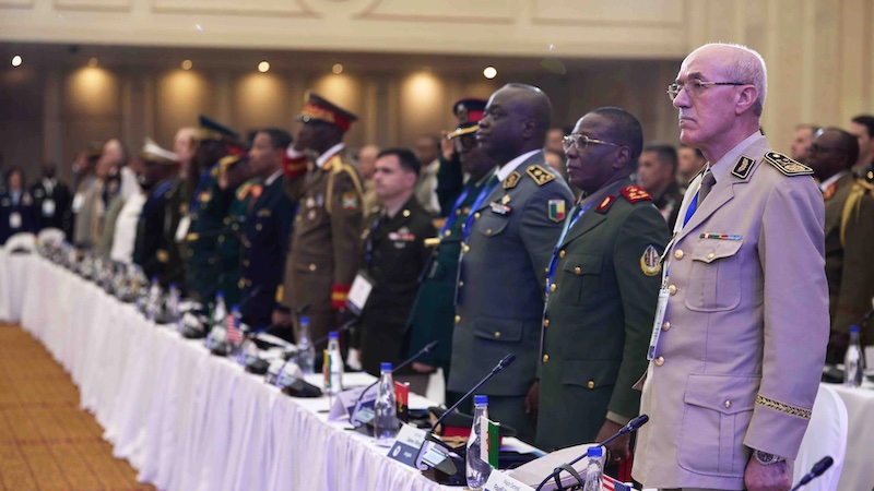 Attendees of the African Chiefs of Defense Conference 2024 pose for a group photo in Gaborone, Botswana, June 25, 2024. Photo Credit: Marine Corps Cpl. Addysyn Tobar