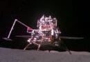 China's Chang'e 6 lander on the moon's far side, snapped by the mission's minirover. Image credit: CNSA