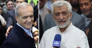 Masoud Pezeshkian (left) and Saeed Jalili (right). Photo Credit: Tasnim News Agency