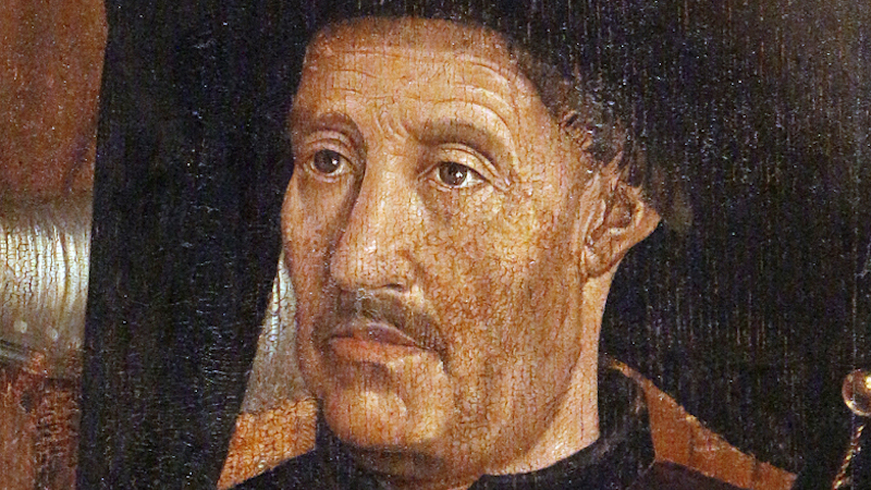 Painting of man believed to be Henry the Navigator. Credit: Nuno Gonçalves, Wikipedia Commons