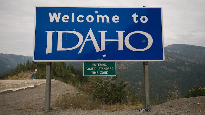 Entering Idaho. Photo Credit: Sebastian Bergmann, Wikipedia Commons