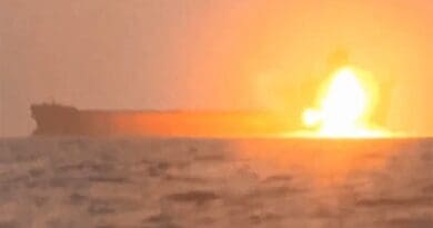 Houthi attack on ship in Red Sea. Photo Credit: Tasnim News Agency