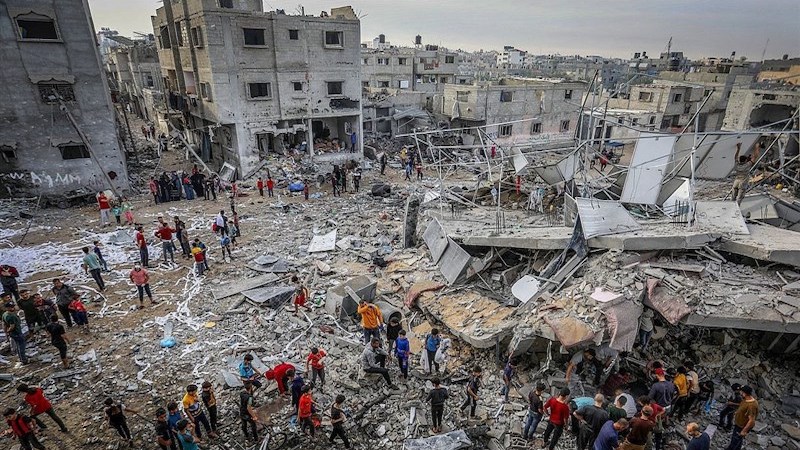 Aftermath of bombing in Gaza. Photo Credit: Tasnim News Agency