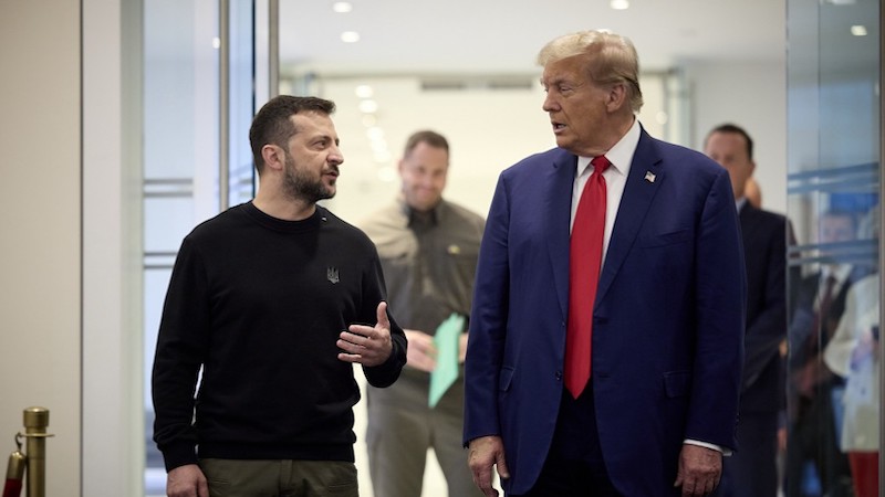 Ukraine's President Volodymyr Zelenskyy with Former President of the United States, Donald Trump. Photo Credit: Ukraine Presidential Press Service