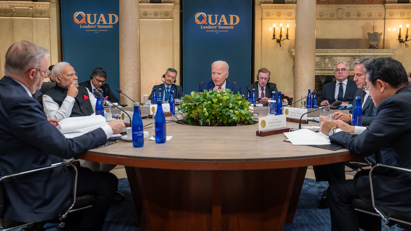 Australian Prime Minister Anthony Albanese, Indian Prime Minister Narendra Modi, US President Joe Biden and Japanese Prime Minister Fumio Kishida attend the Quad leaders' summit. Photo credit: The White House